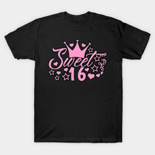 Sweet 16 - Baby Pink T-Shirt